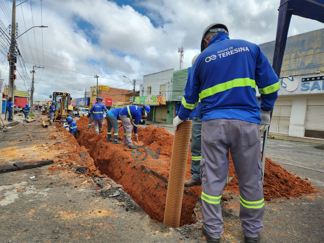 Águas de Teresina divulga cronograma de obras de esgotamento até dia 19 de outrubro